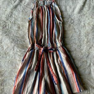 Striped sleeveless romper - women’s SZ XS